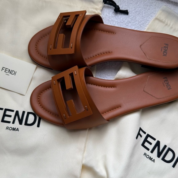 Fendi Baguette Slides - Picture 1 of 9